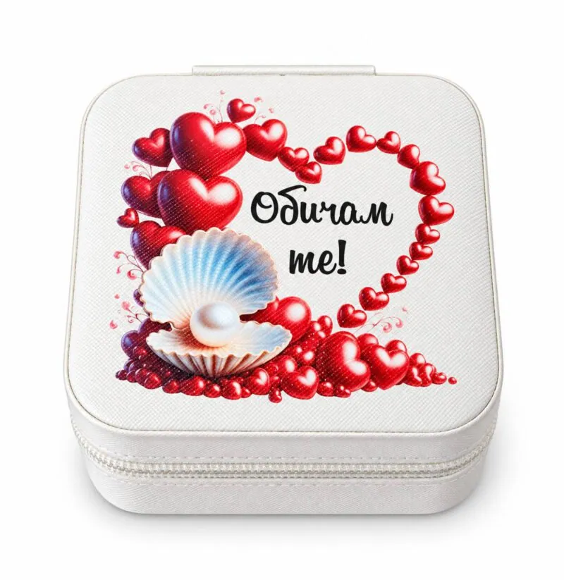Перла в мида с колие „Обичам те!“